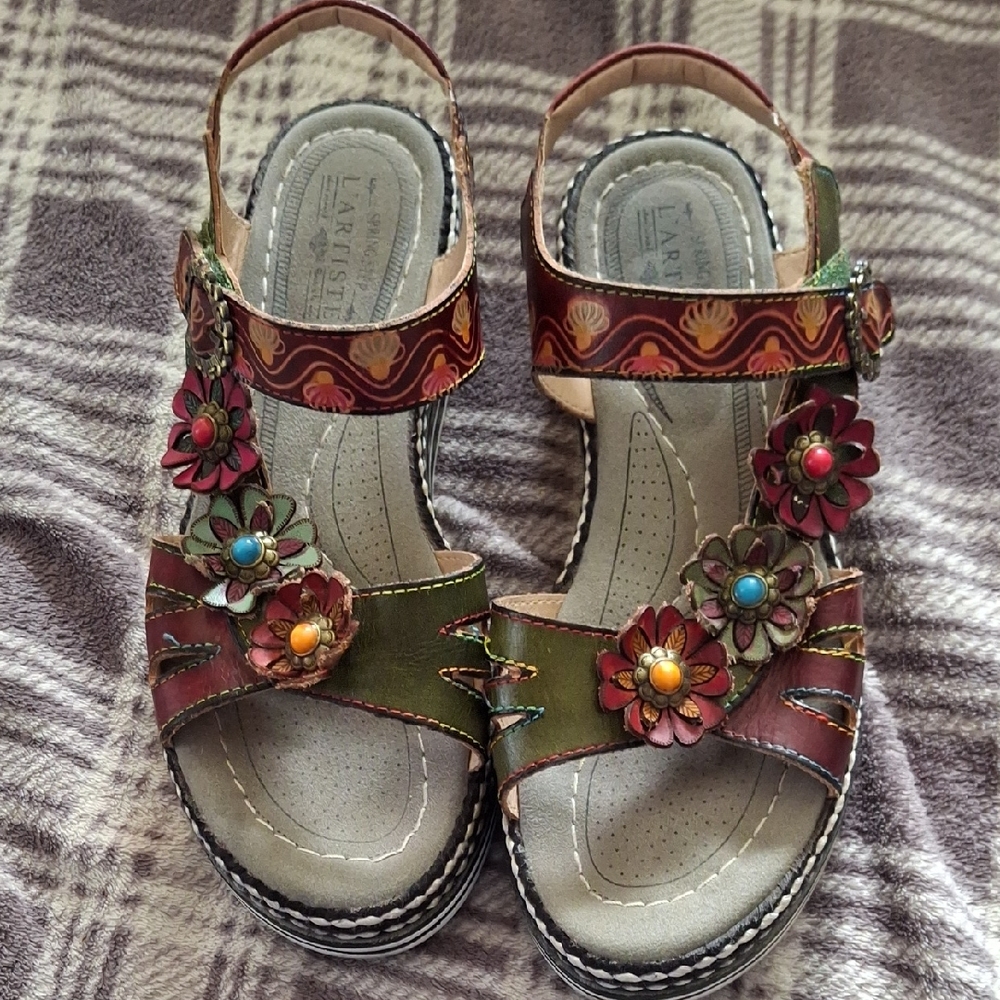 Spring Step L'Artiste Multicolor Sandals
